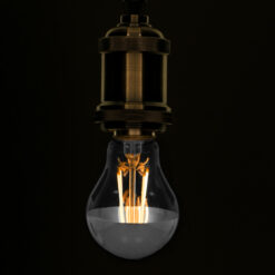 Alternative view of GLOBOSTAR® GLOBE 99103 Λάμπα E27 A60 LED 8W 880lm 320° AC 220-240V IP20 Θερμό Λευκό 2700K Dimmable - Filament Chip - Διάφανο με Ανεστραμμένο Καθρέπτη Νίκελ Χρωμίο - Μ6 x Π6 x Υ11cm - 3 Χρόνια Εγγύηση