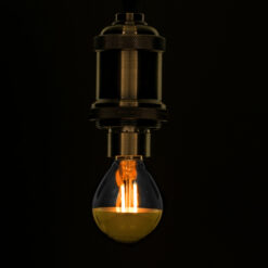 Alternative view of GLOBOSTAR® SPHERE 99105 Λάμπα E14 G45 LED 4W 420lm 320° AC 220-240V IP20 Ultra Θερμό Λευκό 2200K Dimmable - Filament Chip - Διάφανο με Χρυσό Ανεστραμμένο Καθρέπτη - Μ4.5 x Π4.5 x Υ8.1cm - 3 Χρόνια Εγγύηση