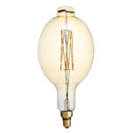GLOBOSTAR® MANGOS 99166 Λάμπα E27 BT180 LED 8W 720lm 360° AC 220-240V IP20 Ultra Θερμό Λευκό 2200K Dimmable – Long Filament Chip – Μελί – Μ18 x Π18 x Υ39cm – 3 Χρόνια Εγγύηση