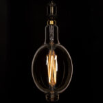 GLOBOSTAR® MANGOS 99166 Λάμπα E27 BT180 LED 8W 720lm 360° AC 220-240V IP20 Ultra Θερμό Λευκό 2200K Dimmable – Long Filament Chip – Μελί – Μ18 x Π18 x Υ39cm – 3 Χρόνια Εγγύηση