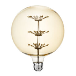 Alternative view of GLOBOSTAR® BALLOON 99210 Λάμπα E27 BLL150 LED 1.6W 140lm 360° AC 220-240V IP20 Ultra Θερμό Λευκό 2200K - Diode HP Filament Chip - Μελί - Μ15 x Π15 x Υ19.5cm - 3 Χρόνια Εγγύηση