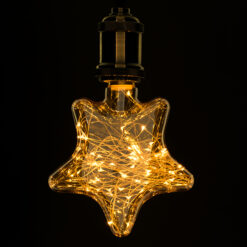 Alternative view of GLOBOSTAR® DECOSTAR 99225 Λάμπα E27 DSC125 LED 2W 150lm 360° AC 220-240V IP20 Ultra Θερμό Λευκό 2200K - Copper String Chip - Μελί - Μ15 x Π6 x Υ18cm - 3 Χρόνια Εγγύηση