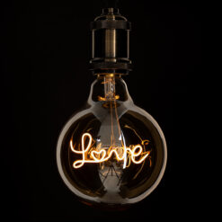 Alternative view of GLOBOSTAR® LOVE 99252 Λάμπα E27 G125 LED 2.4W 204lm 360° AC 220-240V IP20 Ultra Θερμό Λευκό 2200K Dimmable - Filament Chip - Μελί - Μ12.5 x Π12.5 x Υ18cm - 3 Χρόνια Εγγύηση