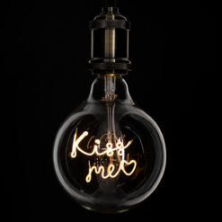 Alternative view of GLOBOSTAR® KISS ME 99257 Λάμπα E27 G125 LED 4W 340lm 360° AC 220-240V IP20 Ultra Θερμό Λευκό 2200K Dimmable - Filament Chip - Διάφανο - Μ12.5 x Π12.5 x Υ18cm - 3 Χρόνια Εγγύηση