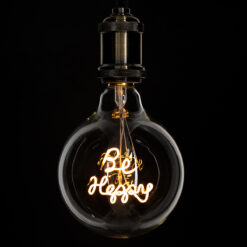 Alternative view of GLOBOSTAR® BE HAPPY 99258 Λάμπα E27 G125 LED 4W 340lm 360° AC 220-240V IP20 Ultra Θερμό Λευκό 2200K Dimmable - Filament Chip - Διάφανο - Μ12.5 x Π12.5 x Υ18cm - 3 Χρόνια Εγγύηση