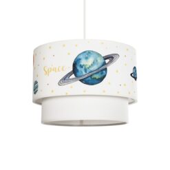 Alternative view of GLOBOSTAR® SATURN 204-0012 Παιδικό Κρεμαστό Φωτιστικό Οροφής με Ντουί 1 x E27 AC 220-240V IP20 - Πολύχρωμο - Μ30 x Π30 x Υ24cm
