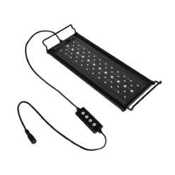 GLOBOSTAR® AQUARIUS 79678 Φωτιστικό Ενυδρείου με Ενσωματωμένο Χειριστήριο LED 12W 600lm 120° AC 220-240V Αδιάβροχο IP44 Πολύχρωμο RGBW Dimmable – Sanan SMD Chip – Μαύρο – Μ30 x Π11 x Υ3cm – 2 Χρόνια Εγγύηση