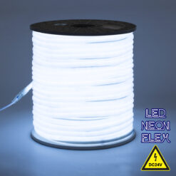 Alternative view of GLOBOSTAR® NEOTUBE 70580 Ταινία Neon Flex LED 12W/m 1080lm/m 360° DC 24V Αδιάβροχο IP65 120 x SMD2835 Chip/m Ψυχρό Λευκό 6000K Dimmable - Sanan SMD Chip - Μ100 x Π1.3 x Υ1.3cm - 3 Χρόνια Εγγύηση
