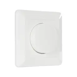 GloboStar® 999-0006 Ροοστάτης Dimmer Τοίχου LED AC100-240V 400W IP20 Μ8.4 x Π8.4 x Υ4.5cm