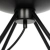 GLOBOSTAR® JAVAN 999-0036 Μοντέρνο Επιτραπέζιο Φωτιστικό Πορτατίφ με Ντουί 1 x E27 AC 220-240V IP20 – Διάφανο & Μαύρο – Μ30 x Π30 x Υ40cm