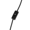 GLOBOSTAR® JAVAN 999-0036 Μοντέρνο Επιτραπέζιο Φωτιστικό Πορτατίφ με Ντουί 1 x E27 AC 220-240V IP20 – Διάφανο & Μαύρο – Μ30 x Π30 x Υ40cm