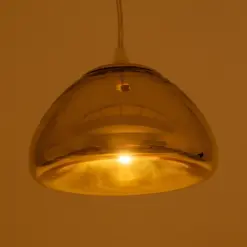 Alternative view of GLOBOSTAR® CRISTIN 999-0038 Μοντέρνο Κρεμαστό Φωτιστικό Οροφής με Ντουί 1 x G4 AC 220-240V IP20 - Χάλκινο - Μ18 x Π18 x Υ13cm