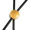 GLOBOSTAR® JOLIET 999-0043 Μοντέρνο Φωτιστικό Οροφής με Ντουί 2 x G9 AC 220-240V IP20 – Μαύρο & Χρυσό – Μ93 x Π20 x Υ106cm