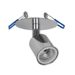 GLOBOSTAR® SARA 999-0059 Χωνευτό Φωτιστικό Οροφής με Ντουί 1 x E27 AC 220-240V IP20 - Ασημί - Μ8 x Π8 x Υ11cm / Q5.5cm