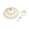 GLOBOSTAR® VENTALIA 999-0066 Boho Κρεμαστό Φωτιστικό Οροφής με Ντουί 1 x E27 AC 220-240V IP20 – Μπεζ – Μ83 x Π83 x Υ36cm