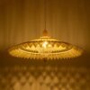 GLOBOSTAR® VENTALIA 999-0066 Boho Κρεμαστό Φωτιστικό Οροφής με Ντουί 1 x E27 AC 220-240V IP20 – Μπεζ – Μ83 x Π83 x Υ36cm