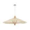 GLOBOSTAR® VENTALIA 999-0066 Boho Κρεμαστό Φωτιστικό Οροφής με Ντουί 1 x E27 AC 220-240V IP20 – Μπεζ – Μ83 x Π83 x Υ36cm