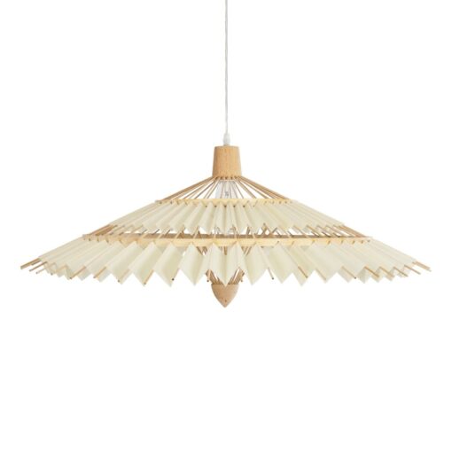 GLOBOSTAR® VENTALIA 999-0066 Boho Κρεμαστό Φωτιστικό Οροφής με Ντουί 1 x E27 AC 220-240V IP20 – Μπεζ – Μ83 x Π83 x Υ36cm