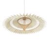 GLOBOSTAR® VENTALIA 999-0066 Boho Κρεμαστό Φωτιστικό Οροφής με Ντουί 1 x E27 AC 220-240V IP20 – Μπεζ – Μ83 x Π83 x Υ36cm
