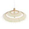 GLOBOSTAR® VENTALIA 999-0066 Boho Κρεμαστό Φωτιστικό Οροφής με Ντουί 1 x E27 AC 220-240V IP20 – Μπεζ – Μ83 x Π83 x Υ36cm