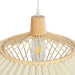 GLOBOSTAR® VENTALIA 999-0066 Boho Κρεμαστό Φωτιστικό Οροφής με Ντουί 1 x E27 AC 220-240V IP20 – Μπεζ – Μ83 x Π83 x Υ36cm