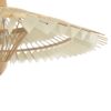 GLOBOSTAR® VENTALIA 999-0066 Boho Κρεμαστό Φωτιστικό Οροφής με Ντουί 1 x E27 AC 220-240V IP20 – Μπεζ – Μ83 x Π83 x Υ36cm