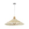 GLOBOSTAR® VENTALIA 999-0067 Boho Κρεμαστό Φωτιστικό Οροφής με Ντουί 1 x E27 AC 220-240V IP20 – Μπεζ – Μ60 x Π60 x Υ30cm