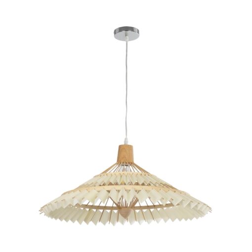 GLOBOSTAR® VENTALIA 999-0067 Boho Κρεμαστό Φωτιστικό Οροφής με Ντουί 1 x E27 AC 220-240V IP20 – Μπεζ – Μ60 x Π60 x Υ30cm