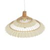 GLOBOSTAR® VENTALIA 999-0067 Boho Κρεμαστό Φωτιστικό Οροφής με Ντουί 1 x E27 AC 220-240V IP20 – Μπεζ – Μ60 x Π60 x Υ30cm