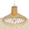 GLOBOSTAR® VENTALIA 999-0067 Boho Κρεμαστό Φωτιστικό Οροφής με Ντουί 1 x E27 AC 220-240V IP20 – Μπεζ – Μ60 x Π60 x Υ30cm