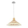 GLOBOSTAR® VENTALIA 999-0068 Boho Κρεμαστό Φωτιστικό Οροφής με Ντουί 1 x E27 AC 220-240V IP20 – Μπεζ – Μ40 x Π40 x Y23cm