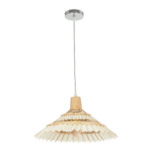 GLOBOSTAR® VENTALIA 999-0068 Boho Κρεμαστό Φωτιστικό Οροφής με Ντουί 1 x E27 AC 220-240V IP20 – Μπεζ – Μ40 x Π40 x Y23cm