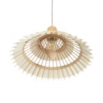 GLOBOSTAR® VENTALIA 999-0068 Boho Κρεμαστό Φωτιστικό Οροφής με Ντουί 1 x E27 AC 220-240V IP20 – Μπεζ – Μ40 x Π40 x Y23cm