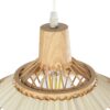 GLOBOSTAR® VENTALIA 999-0068 Boho Κρεμαστό Φωτιστικό Οροφής με Ντουί 1 x E27 AC 220-240V IP20 – Μπεζ – Μ40 x Π40 x Y23cm