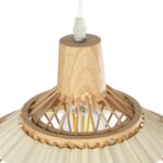 GLOBOSTAR® VENTALIA 999-0068 Boho Κρεμαστό Φωτιστικό Οροφής με Ντουί 1 x E27 AC 220-240V IP20 – Μπεζ – Μ40 x Π40 x Y23cm