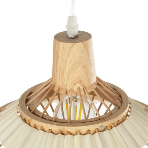 GLOBOSTAR® VENTALIA 999-0068 Boho Κρεμαστό Φωτιστικό Οροφής με Ντουί 1 x E27 AC 220-240V IP20 – Μπεζ – Μ40 x Π40 x Y23cm