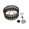 GLOBOSTAR® VERA 999-0069 Boho Κρεμαστό Φωτιστικό Οροφής με Ντουί 1 x E27 AC 220-240V IP20 – Καφέ – Μ50 x Π50 x Υ25cm