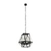 GLOBOSTAR® DASTAR 999-0091 Vintage Κρεμαστό Φωτιστικό Οροφής με Ντουί 4 x E27 AC 220-240V IP20 – Μαύρο & Λευκό – Μ42 x Π42 x Υ43cm