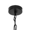 GLOBOSTAR® DASTAR 999-0091 Vintage Κρεμαστό Φωτιστικό Οροφής με Ντουί 4 x E27 AC 220-240V IP20 – Μαύρο & Λευκό – Μ42 x Π42 x Υ43cm