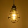 GLOBOSTAR® ALDO 999-0096 Vintage Κρεμαστό Φωτιστικό Οροφής με Ντουί 1 x E27 AC 220-240V IP20 – Μαύρο – Μ15 x Π15 x Υ24cm