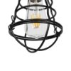 GLOBOSTAR® ALDO 999-0096 Vintage Κρεμαστό Φωτιστικό Οροφής με Ντουί 1 x E27 AC 220-240V IP20 – Μαύρο – Μ15 x Π15 x Υ24cm