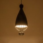 GLOBOSTAR® SOBRINO 999-0110 Vintage Κρεμαστό Φωτιστικό Οροφής με Ντουί 1 x E27 AC 220-240V IP20 – Μαύρο – Μ26 x Π26 x Υ70cm