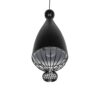 GLOBOSTAR® SOBRINO 999-0110 Vintage Κρεμαστό Φωτιστικό Οροφής με Ντουί 1 x E27 AC 220-240V IP20 – Μαύρο – Μ26 x Π26 x Υ70cm