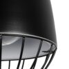 GLOBOSTAR® SOBRINO 999-0110 Vintage Κρεμαστό Φωτιστικό Οροφής με Ντουί 1 x E27 AC 220-240V IP20 – Μαύρο – Μ26 x Π26 x Υ70cm