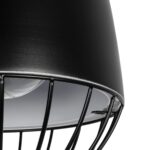 GLOBOSTAR® SOBRINO 999-0110 Vintage Κρεμαστό Φωτιστικό Οροφής με Ντουί 1 x E27 AC 220-240V IP20 – Μαύρο – Μ26 x Π26 x Υ70cm