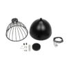 GLOBOSTAR® SOBRINO 999-0111 Vintage Κρεμαστό Φωτιστικό Οροφής με Ντουί 1 x E27 AC 220-240V IP20 – Μαύρο – Μ28 x Π28 x Υ47cm