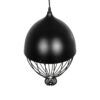 GLOBOSTAR® SOBRINO 999-0111 Vintage Κρεμαστό Φωτιστικό Οροφής με Ντουί 1 x E27 AC 220-240V IP20 – Μαύρο – Μ28 x Π28 x Υ47cm