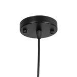GLOBOSTAR® SOBRINO 999-0111 Vintage Κρεμαστό Φωτιστικό Οροφής με Ντουί 1 x E27 AC 220-240V IP20 – Μαύρο – Μ28 x Π28 x Υ47cm