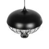 GLOBOSTAR® SOBRINO 999-0112 Vintage Κρεμαστό Φωτιστικό Οροφής με Ντουί 1 x E27 AC 220-240V IP20 – Μαύρο – Μ45 x Π45 x Υ45cm
