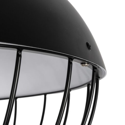 GLOBOSTAR® SOBRINO 999-0112 Vintage Κρεμαστό Φωτιστικό Οροφής με Ντουί 1 x E27 AC 220-240V IP20 – Μαύρο – Μ45 x Π45 x Υ45cm